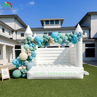 Festa de casamento personalizada Soldado inflável Casa branca de salto Castelo de salto Castelo de salto comercial