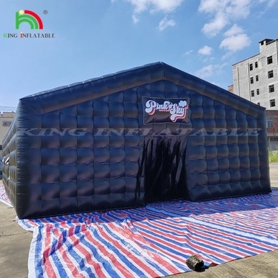 Tenda de festas portátil Clubes infláveis Clubes noturnos Cubo Negro Clubes noturnos Eventos Tenda
