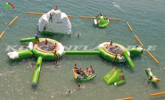 Parque aquático flutuante inflável Jogos aquáticos infláveis Parque aquático Equipamento de diversão para eventos