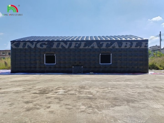 Iluminação comercial LED Negro Disco Mobile Night Club Tent Inflatable Cube Party Tent Inflatable Nightclub