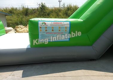 Corrediça de água inflável emocionante verde gigante de Trippo com a pista 3 para o adulto