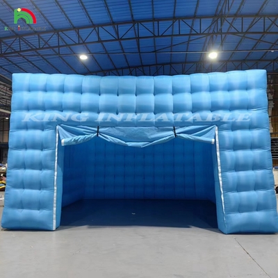 Iluminação LED de cor personalizável Tenda de clube móvel de noite azul Tenda de cubo inflável Tenda de festa para eventos