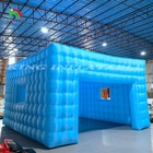 Iluminação LED de cor personalizável Tenda de clube móvel de noite azul Tenda de cubo inflável Tenda de festa para eventos