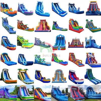Fábrica de deslizamento de água personalizado inflável comercial para crianças evento de aluguel de deslizamentos de água infláveis para piscina
