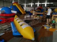 Barcos de pesca com mosca infláveis azuis e amarelos/assentos infláveis do barco de banana 4