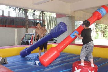 Jogos infláveis do esporte do Joust vermelho e azul do gladiador para crianças e adultos