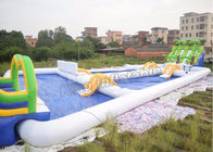 Tipo selado corrediças de água infláveis comerciais da piscina para crianças