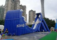 Corrediça inflável gigante comercial azul da forma nova para o adulto e as crianças