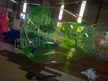 Bola de passeio da água inflável sem chumbo colorida com zíper durável