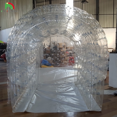 Decorado inflável 10ft Diâmetro Balão de neve vazio Transparente barraca de bolhas