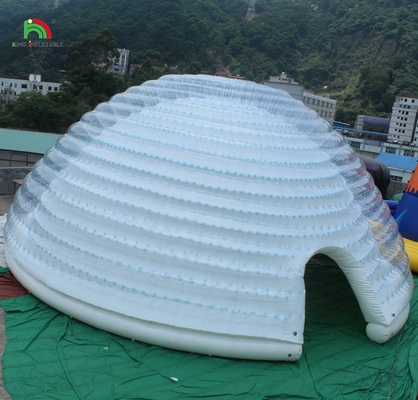 Grande tenda de cúpula inflável Iglu portátil ao ar livre para festa casamento acampamento uso comercial