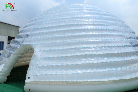 Grande tenda de cúpula inflável Iglu portátil ao ar livre para festa casamento acampamento uso comercial