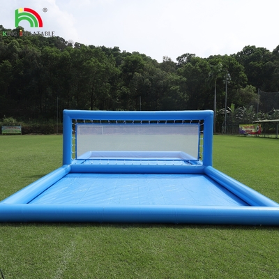 33x16.5x7FT Campo de voleibol inflável Rede de voleibol de praia Valeibol piscina Água Campo com bomba de ar para jogos ao ar livre