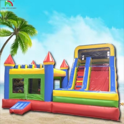 Venda por atacado Castelo inflável com escorrega de água Casa de salto inflável personalizada