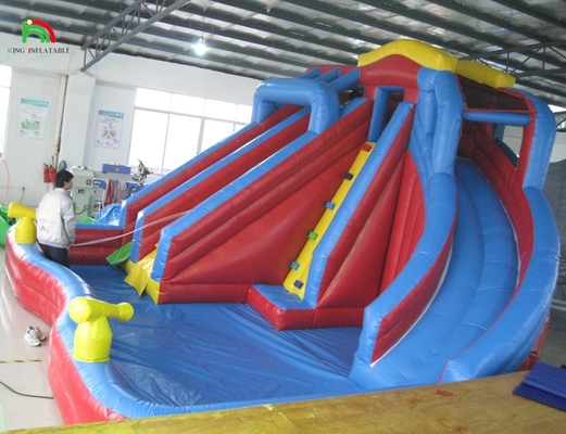 Pistas duplas para muitas pessoas Pequena ou grande Tamanho completo Jumbo Slide de água inflável
