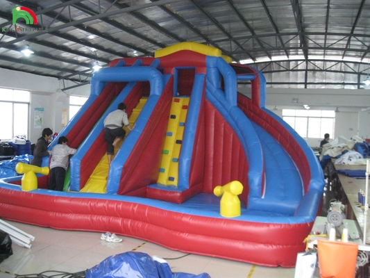 Pistas duplas para muitas pessoas Pequena ou grande Tamanho completo Jumbo Slide de água inflável
