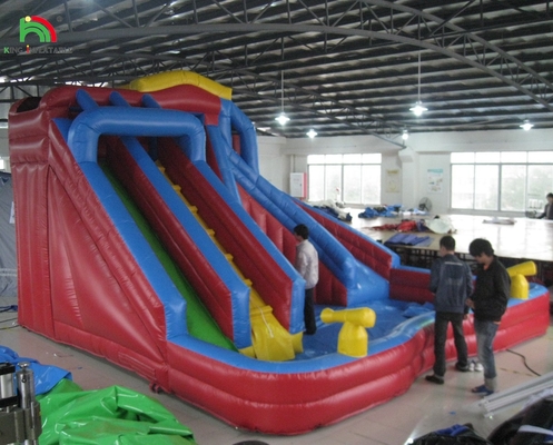 Pistas duplas para muitas pessoas Pequena ou grande Tamanho completo Jumbo Slide de água inflável