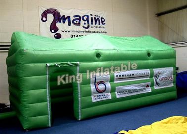 Barraca inflável do evento do PVC do verde pequeno/barraca inflável cubo da exposição