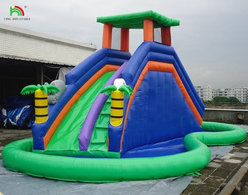 Equipamento de Jogos do Parque Infantil Deslizamento D'água Inflável Castelo de Salto