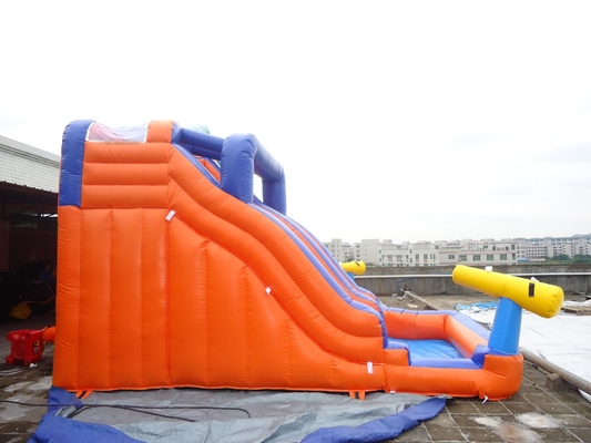 Parque aquático gigante de pista dupla inflável
