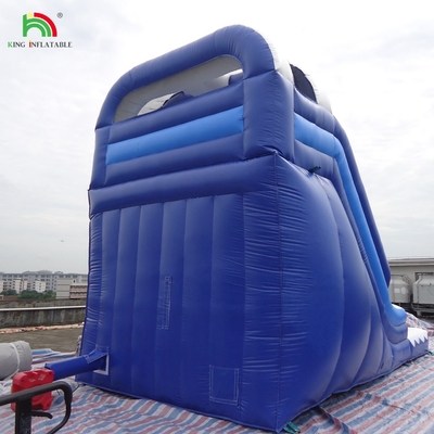 Slide comercial gigante de água inflável para crianças Slide de água inflável ao ar livre com piscina