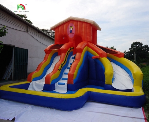 Preço de fábrica Slide duplo Slide de água inflável Slide de água comercial