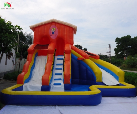 Preço de fábrica Slide duplo Slide de água inflável Slide de água comercial