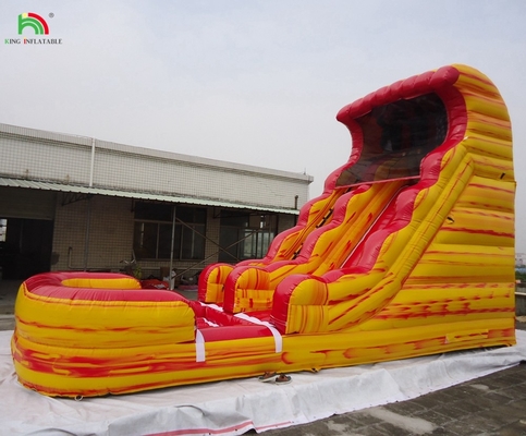 Jardim de fora Crianças Bounce Casa úmida Slide de água Saltadores Tropical Slide de água comercial inflável