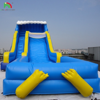 Commercial inflável salteadores salto castelos com piscina e slide combo inflável