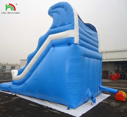 Slide de água inflável comercial barato com duplo splash de duas pistas para venda