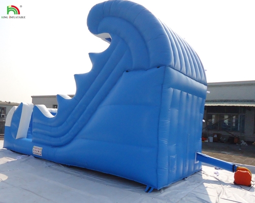 Jardim exterior Crianças Adultos grandes escorregadores de água infláveis à venda piscina comercial parque aquático escorregador casa de salto