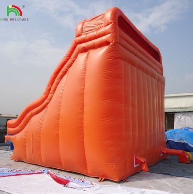 Piscina de água inflável vermelha com escorregas duplas fechadas Crianças casa de salto comercial piscina de água fechada
