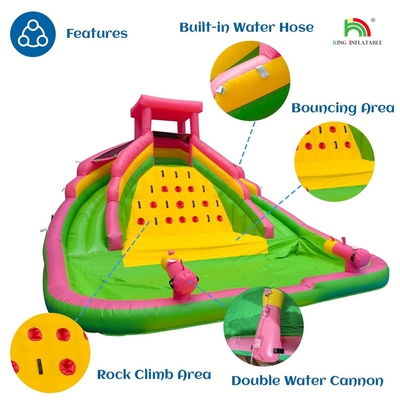 Deslizamentos de água infláveis comerciais com piscina Deslizamentos de água infláveis para crianças e adultos
