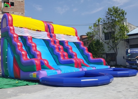 Deslizamentos de parque aquático externo personalizados Equipamento de parque de diversões Deslizamentos de água comerciais para crianças