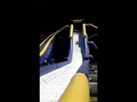 Grande de alta qualidade Adultos 3 Linhas Trippo Slide de água inflável comercial