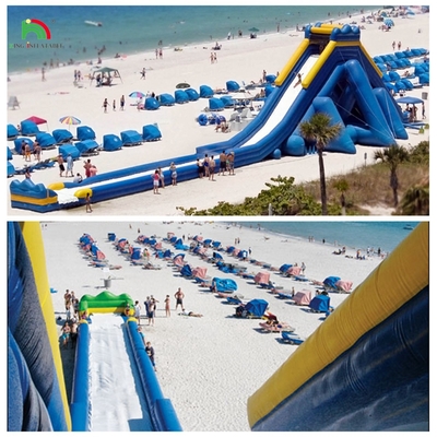 Parque temático comercial de alta qualidade deslizante de água inflável grande deslizante inflável para parque de diversões