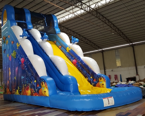 Brinquedos infláveis de desenhos animados baratos Casa de salto Slide comercial de água inflável