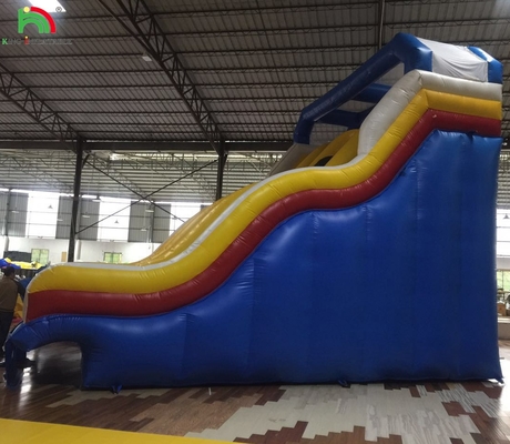 Slides infláveis secos para o exterior Slides infláveis de água para piscina Slides infláveis para parque aquático