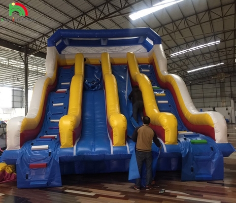 Slides infláveis secos para o exterior Slides infláveis de água para piscina Slides infláveis para parque aquático