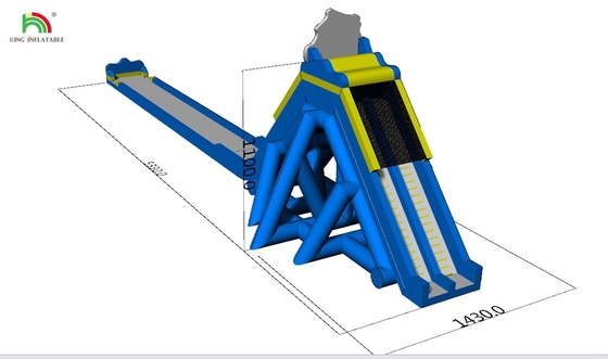 Joyful Fun Preço de fábrica Slide de água inflável longo para adultos Slide inflável grande