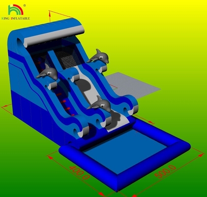 Venda à Venda Quente Deslizamento de Água Inflavel Deslizamento de Água Inflavel Comercial com Piscina Deslizamentos de Água Inflaveis Por Venda