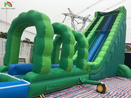 Deslizamento de água gigante inflável Deslizamento de água comercial inflável com piscina