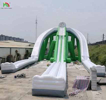 Super Triple Slide Slide de água inflável Parque aquático infantil comercial Slides de água infláveis