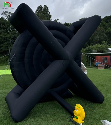 Outdoor Inflatable Soccer Darts Board com 8pcs Soccer Ball 370W Blower Support Frame para Kick Dartboard Sport Game