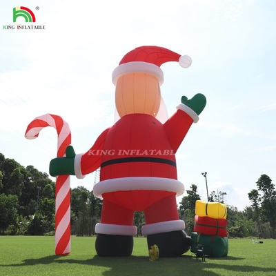 20ft 26ft 33ft decoração de Natal exterior gigante inflável Pai Natal para publicidade