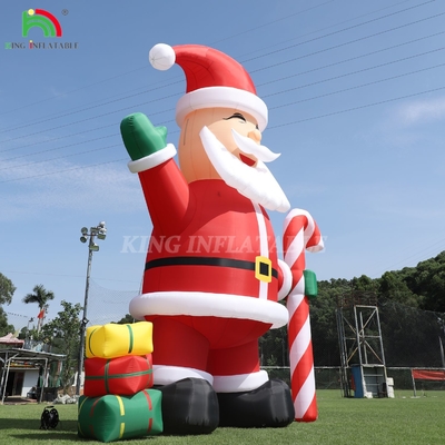 20ft 26ft 33ft decoração de Natal exterior gigante inflável Pai Natal para publicidade