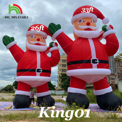 20ft 26ft 33ft publicidade inflável Papai Noel Para a decoração da festa de Natal