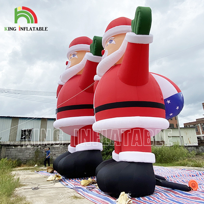 20ft 26ft 33ft publicidade inflável Papai Noel Para a decoração da festa de Natal