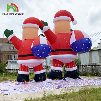 20ft 26ft 33ft publicidade inflável Papai Noel Para a decoração da festa de Natal