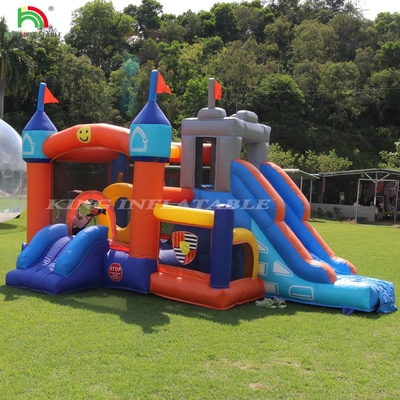 Commercial inflável casa de salto combo castelo de salto com escorregas e buraco de bola inflável salto castelo de salto para crianças